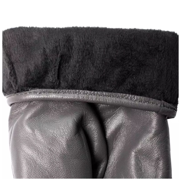 Leather Quilted Cashmere The Ashley Gloves - Picture 8 of 8